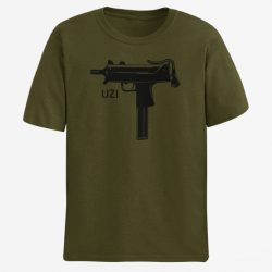 T shirt Armes UZI 2 Army Noir