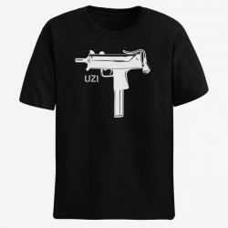 T shirt Armes UZI 2 Noir