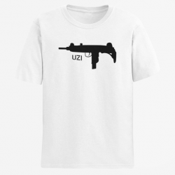 T shirt Armes UZI 3 Blanc