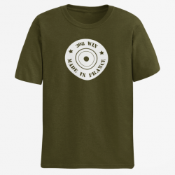 T shirt Cartouches Douille 308win Army Blanc