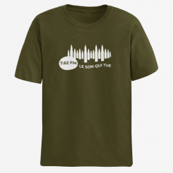 T shirt Humour 7.62 FM Army Blanc