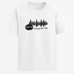 T shirt Humour 7.62 FM Blanc