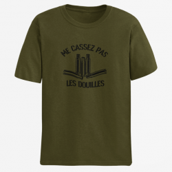 T shirt Humour Ne me casses pas les douilles Army Noir