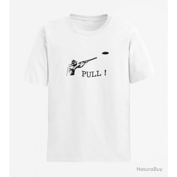T shirt Tir Sportif BallTrap Pull Blanc