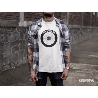 T-shirt Pigeon D'argile / Skeet / Tir - Noir 100% Coton - Tailles S à 3XL - Neuf Avec étiquette