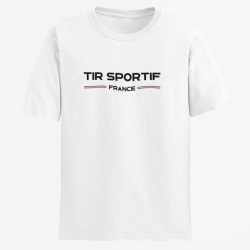 T shirt Tir Sportif France Blanc