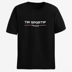 T shirt Tir Sportif France Noir