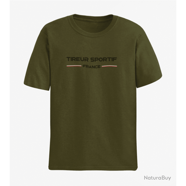 T shirt Tir Sportif Tireur France Army Noir