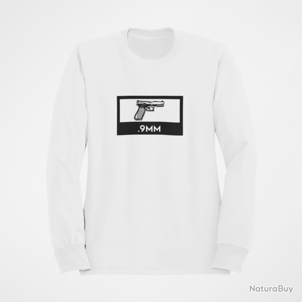 Sweat Glock 9mm Blanc