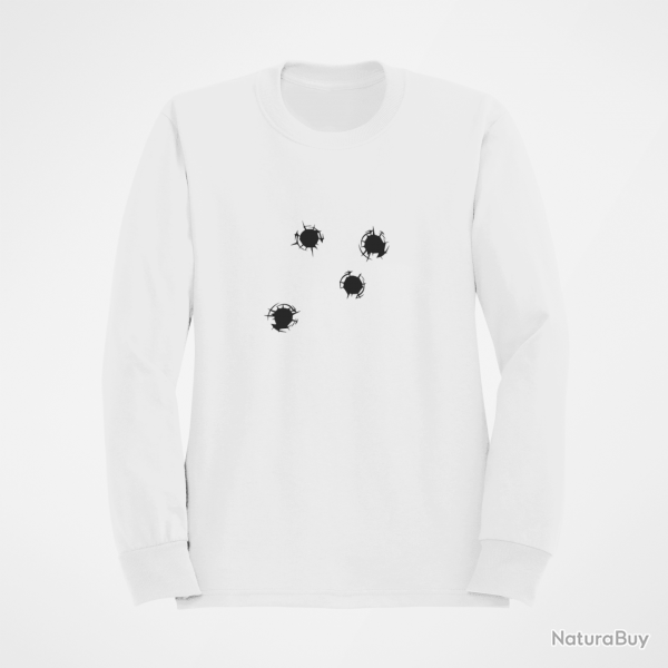 Sweat IMPACTS DE BALLES Blanc