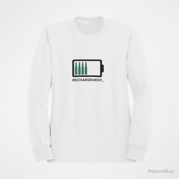 Sweat RECHARGEMENT Blanc