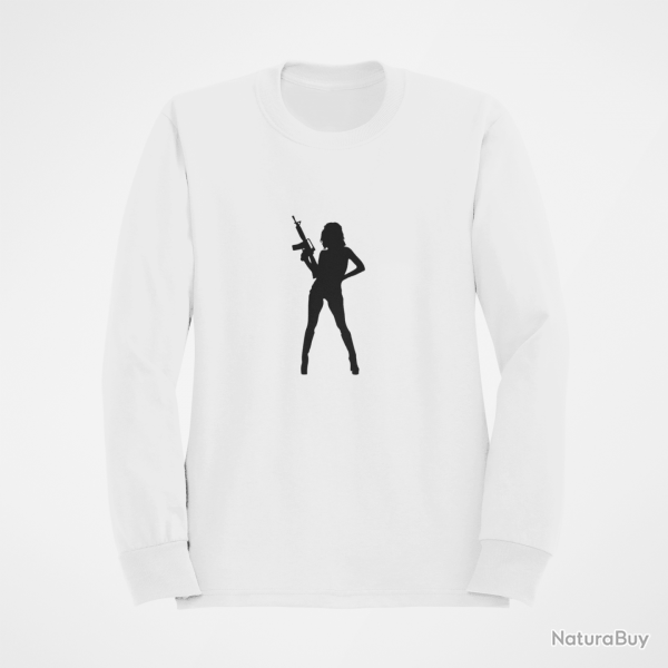 Sweat FEMME AR 15 Blanc