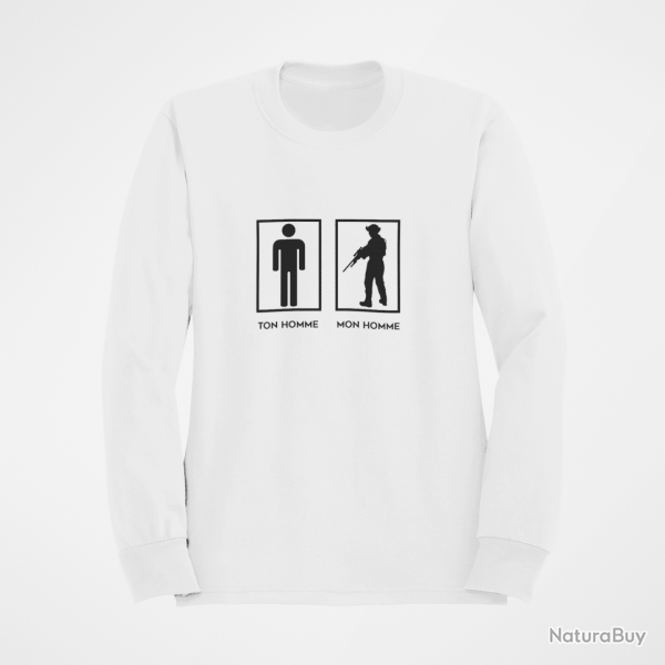 Sweat TON HOMME MON HOMME Blanc