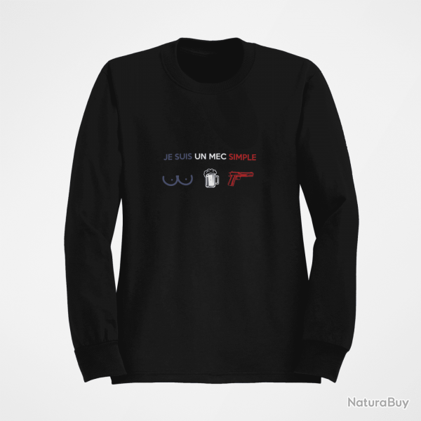 Sweat PATRIOTE Je suis un mec simple