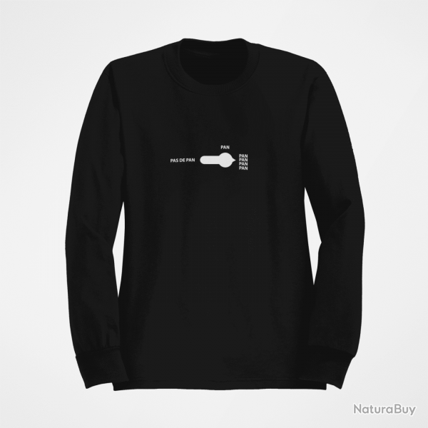 Sweat TIR SPORTIF Pan Noir