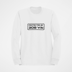 Sweat PROTECTED BY 308 win Blanc