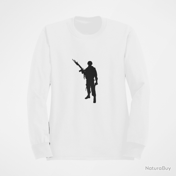 Sweat MILITAIRE M16 Blanc