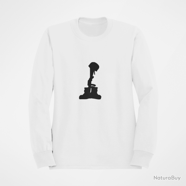 Sweat MILITAIRE Hommage Blanc