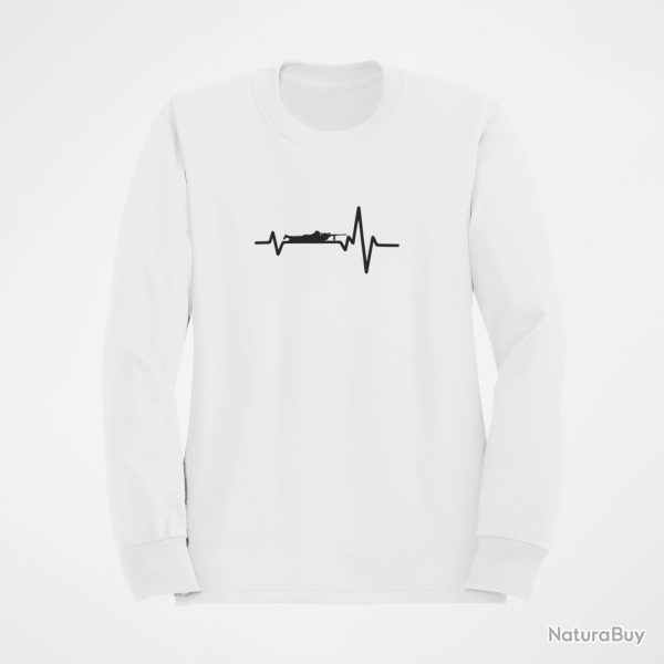 Sweat SNIPER Battements de Coeur Blanc