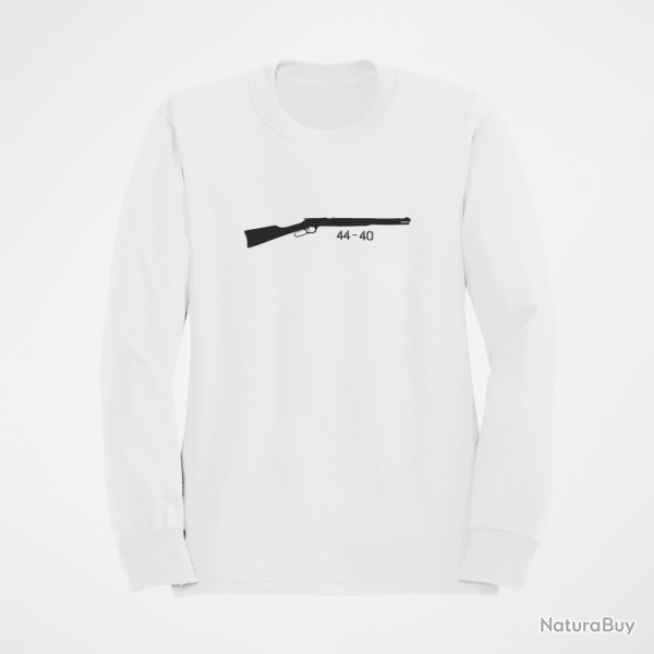 Sweat Armes Carabine  levier sous garde 44 40 Blanc