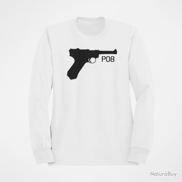 Sweat Armes P08 2 Blanc