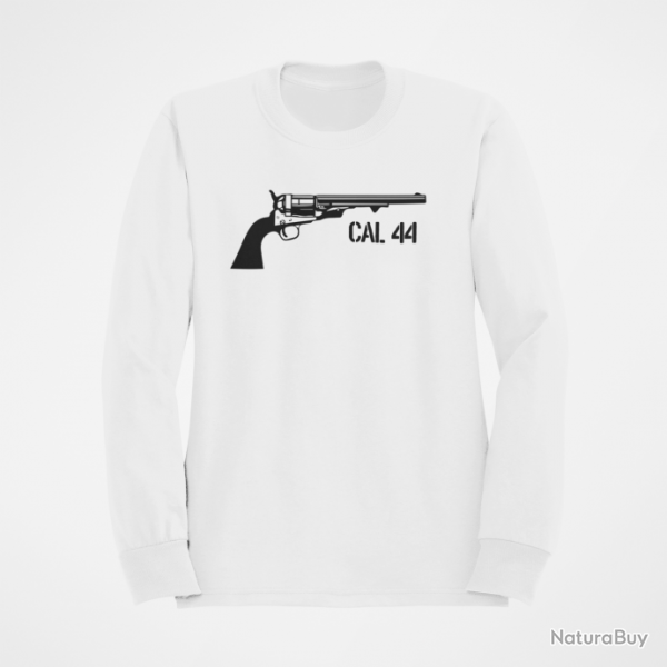 Sweat Armes Revolver Poudre Noir Cal.44 Blanc