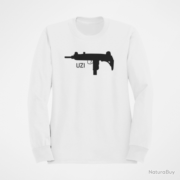 Sweat Armes UZI 3 Blanc