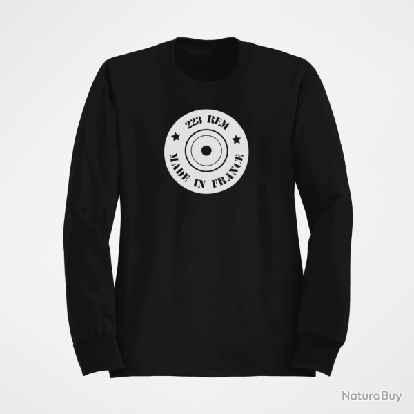Sweat Cartouches Douille 223 rem Noir