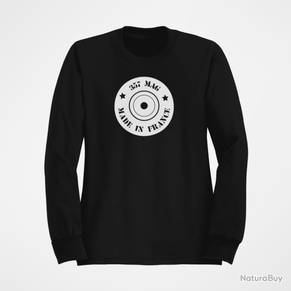 Sweat Cartouches Douille 357 mag Noir