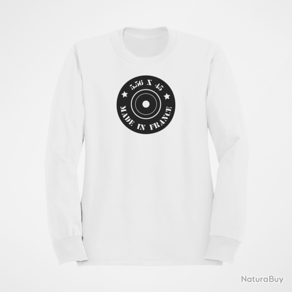Sweat Cartouches Douille 5.56X45 Blanc