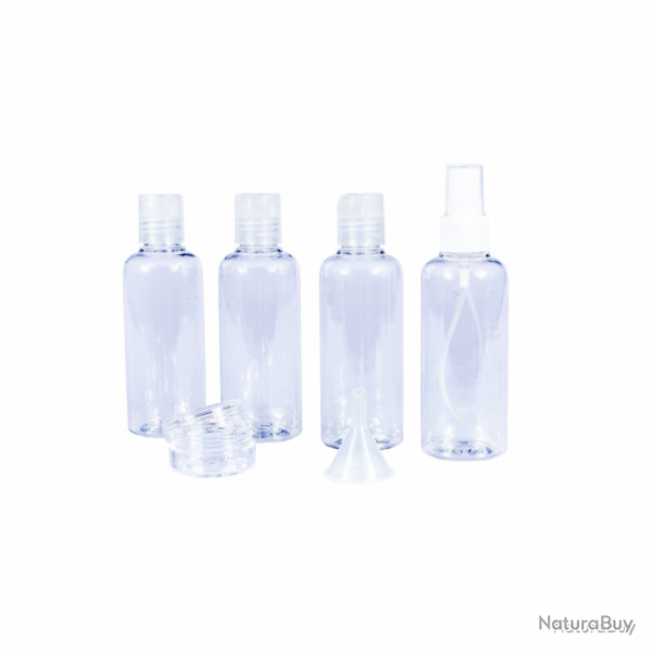 Kit de toilette set de voyage PET + PVC CAO - Transparent