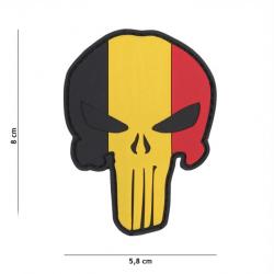 Patch 3D PVC Punisher Skull Belgique (101 Inc)