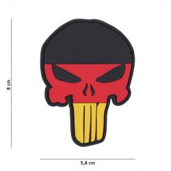 Patch 3D PVC Punisher Skull Allemagne (101 Inc)
