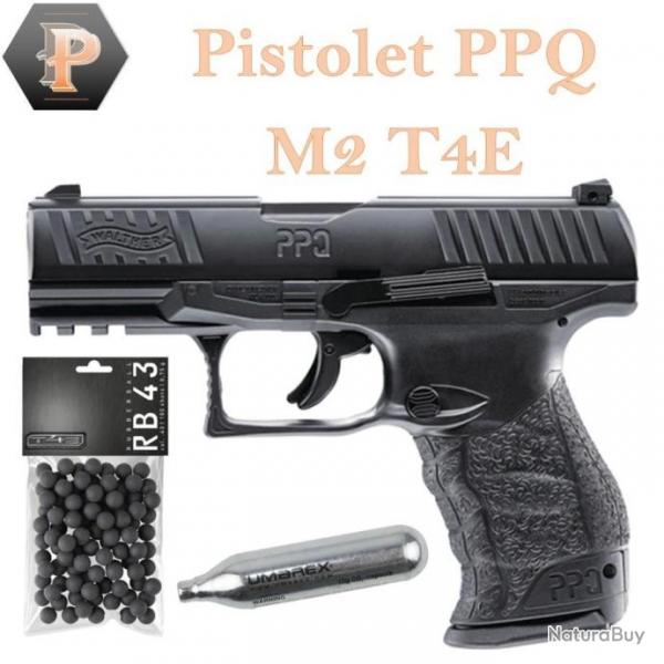 PROMO ! Pistolet PPQ M2 T4E - Walther Bronz + 5 capsules CO2 + 50 billes caoutchouc