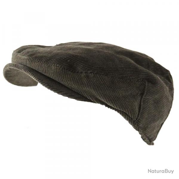 Casquette plate velours kaki Taille