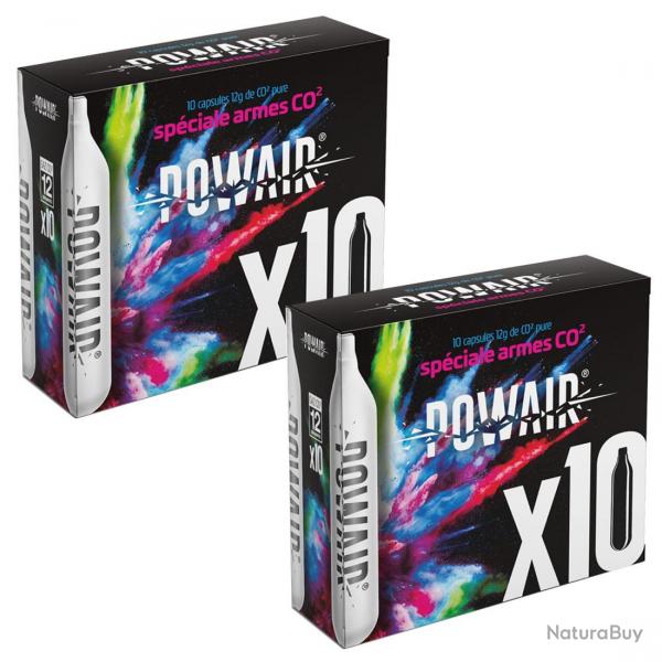 Sparclettes de Gaz Co2 12 g POWAIR x 20