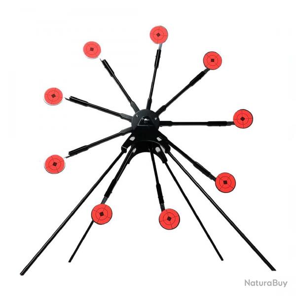 Roue mtallique 9 cibles gongs pour entranement au Tir