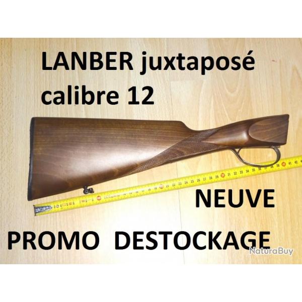 crosse Anglaise NEUVE fusil LANBER juxtapos calibre 12 - VENDU PAR JEPERCUTE (a5320)
