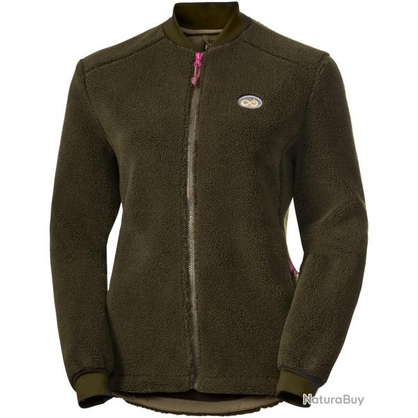 Veste en fibre polaire Grizzly Fleece pour femmes Couleur vert fonc