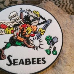 Seabees - Génie US NAVY ( 90 mm ) à coudre ou à coller au fer