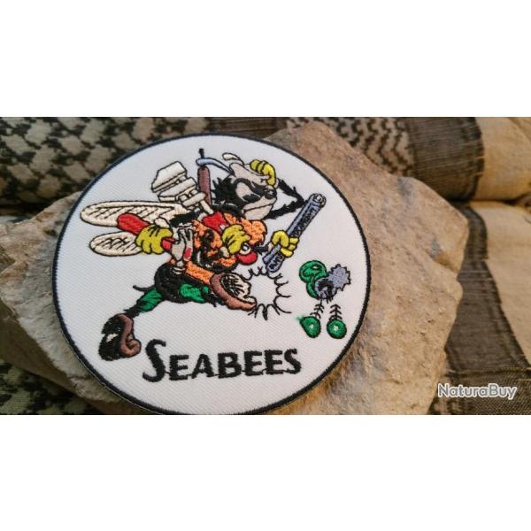 Seabees - Gnie US NAVY ( 90 mm )  coudre ou  coller au fer