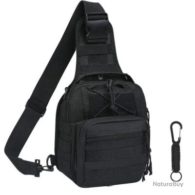 Sac à Dos Hydratation Tactique 7L + Réservoir 3L - Marque Urban Braver - Noir - Neuf