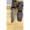 petites annonces chasse pêche : Couteau Soldier avec pierre à feu Lame 19 cm manche poing américain  072509