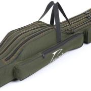Sac De Transport Portable Pour Canne à Pêche 80 Cm - Noir - 3 Compartiments - Oxford Hydrofuge
