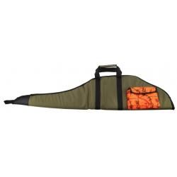 Etui pour Carabine chamba Januel avec Poche - 125 cm - Vert et Orange Camo