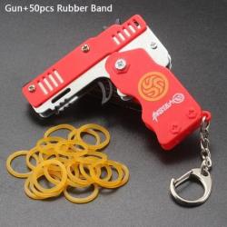 Mini pistolet élastique rouge - LIVRAISON OFFERTE