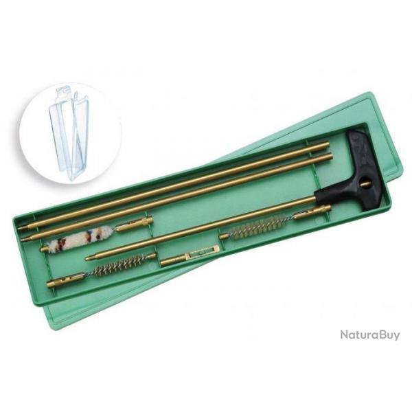 Boite de nettoyage Grande Chasse baguette laiton avec poigne sous blister 7mm