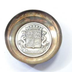Coupelle métal argentée 1er Région Maritime 1 RM  métal argenté Marine Nationale