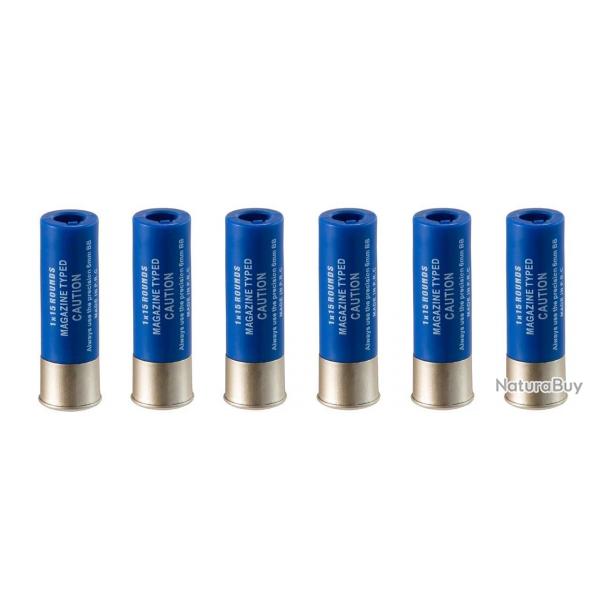 Cartouche Pompe 15 billes (Pack de 6) Bleu (S&T)