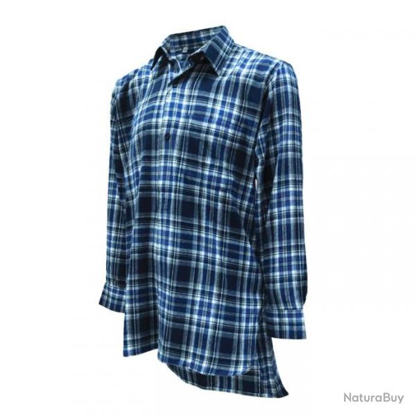 Chemise long pan confort bleue  TS (Taille 2)